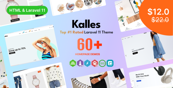 Kalles - HTML & Laravel eCommerce Templates by SRBThemes