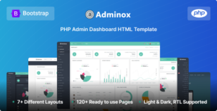 Adminox - PHP Admin & Dashboard Template by coderthemes