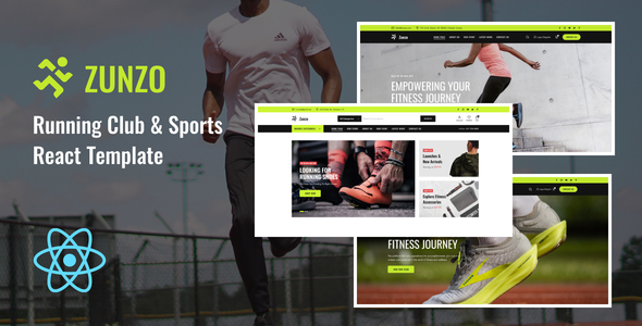 Zunzo - Running Club and Sports React Template by surisoft