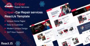 Cripar – Car Repair Services ReactJs Template by ThemeServices