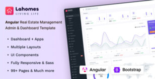 Lahomes - Angular 18 Real Estate Management Admin Dashboard Template by Techzaa