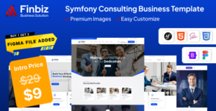 Finbiz - Symfony - Consulting Business Template + RTL by parvinfotech