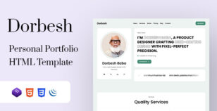 Dorbesh - Personal Portfolio Template by themesvila