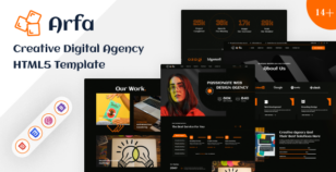 Arfa - Creative Digital Agency HTML5 Template by ThemeShala