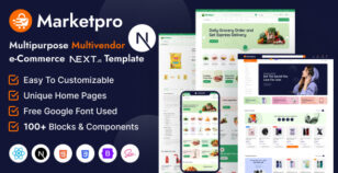 MarketPro - eCommerce Multivendor React Next JS Template Multipurpose by wowtheme7