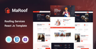 Maroof - Roofing Services React Js Template by themehealer