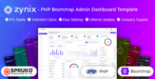 Zynix - PHP Bootstrap Admin Dashboard Template by SPRUKO