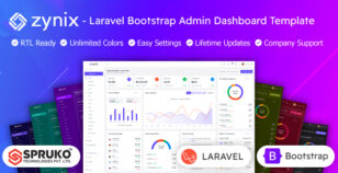 Zynix - laravel Bootstrap Admin Dashboard Template by SPRUKO