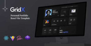 GridX – Personal Portfolio React Vite Template by ThemeMascot