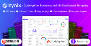 Zynix - Codeigniter Bootstrap Admin Dashboard Template by SPRUKO