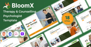 BloomX - Therapy & Counseling Psychologist HTML Template by pixelaxis