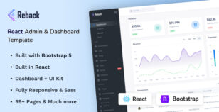 Reback - React Admin & Dashboard Template by Techzaa