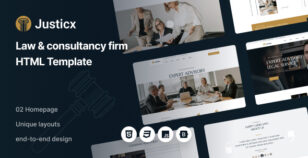 Justicx - Law & Consultancy Firm HTML Template by themexpixel