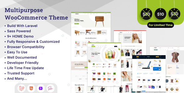 Weiboo - eCommerce Laravel 11 Template by parvinfotech