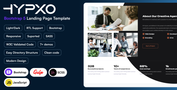 Hypxo - Landing Page Template by Bull-Theme