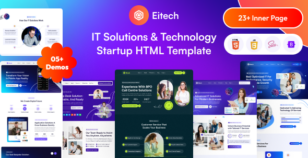 Eitech - IT Solutions & Technology Startup HTML Template by VikingLab