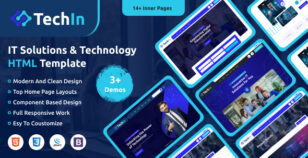 Techin – IT Services and Technology HTML Template by FavDevs