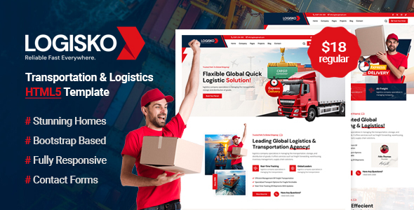 Logisko - Transportation and Logistics HTML5 Template by ThemeEaster