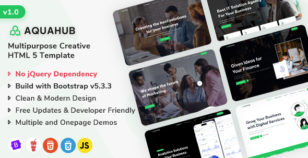 AquaHub - The Multipurpose HTML5 Template by ShreeThemes