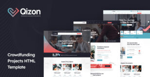 Qizon - Crowdfunding Projects HTML Template by Pixydrops