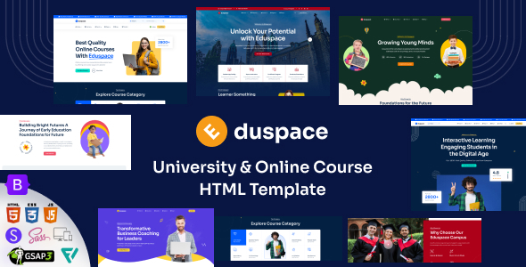 Eduspace - Online Course, Education & University HTML Template by modinatheme