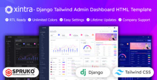 Xintra - Django Tailwind CSS Admin Dashboard Template by SPRUKO