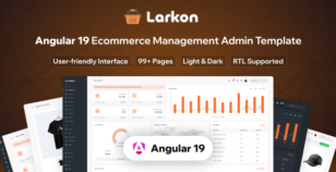 Larkon - Angular 19 Ecommerce Management Admin & Dashboard Template by Techzaa