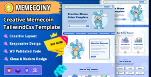 Memecoiny – Tailwindcss Meme coin ICO & Crypto Template by SemoThemes