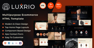 Luxrio – Multipurpose eCommerce Jewellery HTML Template by vecuro_themes