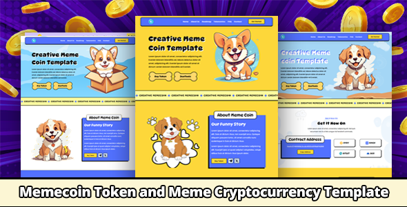 Memecoin Dogy - Meme coin ICO and Crypto Bootstrap Template by SemoThemes