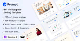 Prompt - Modern & Multipurpose PHP Template by coderthemes
