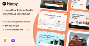 Homy - Svelte Real Estate Template & Dashboard by Pixel-Eyez