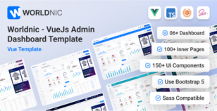 Worldnic - VueJs Admin Dashboard Bootstrap Template by dexignlabs