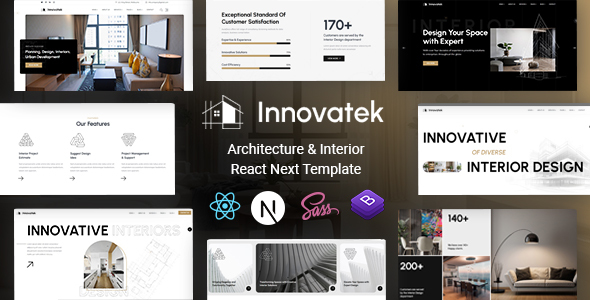 Innovatek - Architecture & Interior React Next Template by KodeSolution