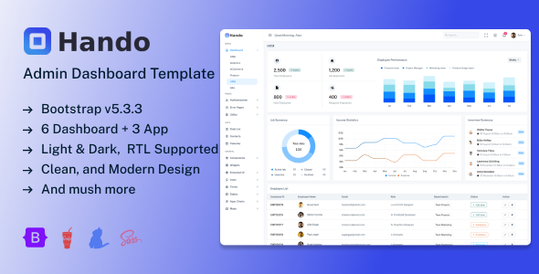 Hando - Bootstrap 5 Admin & Dashboard Template by Zoyo-Themes