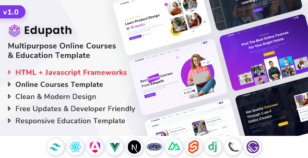 Edupath - Multipurpose Online Courses & Education LMS Template by ShreeThemes