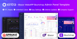 Xintra - Blazor WebApp Bootstrap Admin Dashboard Template by SPRUKO