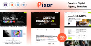 Pixor | Creative Digital Agency  Template by wpoceans