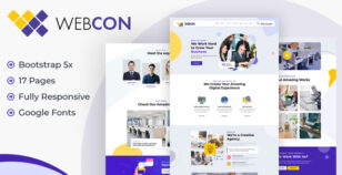 Webcon – Web Design Agency HTML Template by DesignsBridge