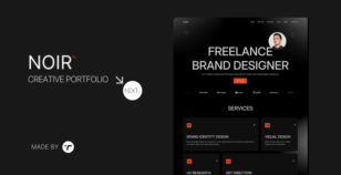 Noir - Creative Portfolio NextJs Template by ThemesWolf