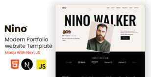 Nino - Next JS Personal Portfolio Template by themes_mountain