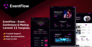 EventFlow - Event, Conference & Meetup Laravel 11 Template. by weblayout