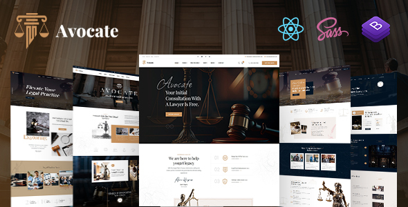 Avocate - Attorney Lawyer React Next Template by KodeSolution