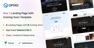 Opixo - Vue 3 Landing & Coming Soon Template by coderthemes