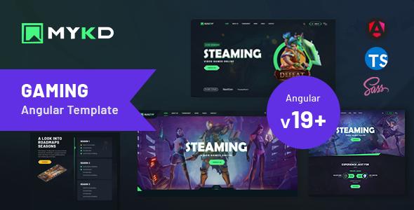 MYKD - eSports and Gaming NFT Angular 19 Template by NsPixel