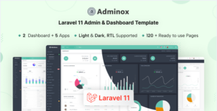 Adminox - Laravel 11 Admin & Dashboard Template by coderthemes