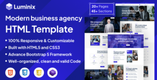 Luminix - Business Consulting HTML5 Template by FavDevs