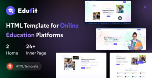 Edufit - Education & Online Course HTML Template by pixelfit