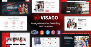 Visago - Immigration and Visa Consulting PHP Template by KodeSolution