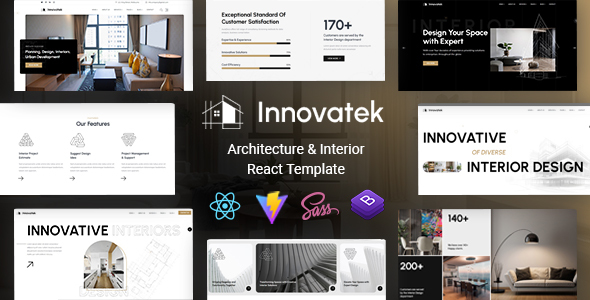 Innovatek - Architecture & Interior React Template by KodeSolution